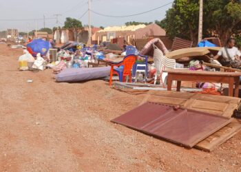 Kankan/Déguerpissement : plusieurs familles virés de leurs maisons après le délai de 72h expiré.